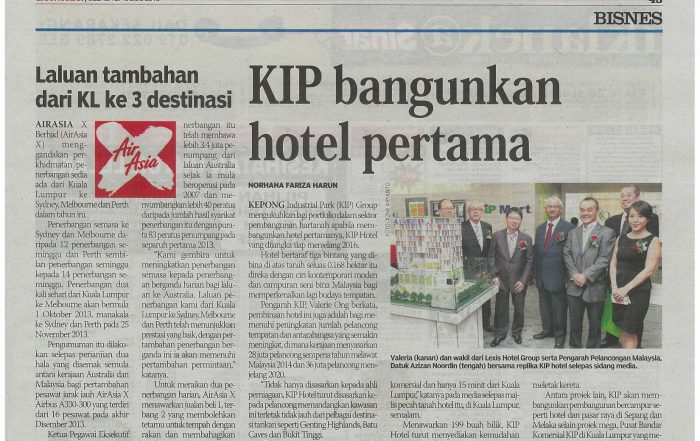 KIP Hotel on Sinar Harian 27-08-2013